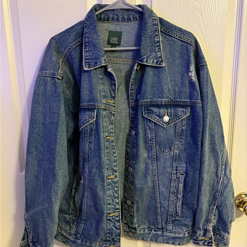 Wild Fable Blue Lightweight Shirt Jacket